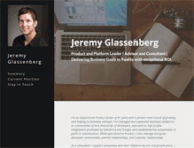 Tablet Screenshot of jeremyglassenberg.com